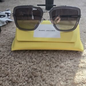 Marc Jacobs Marc 674/S full-rim square sunglasses in grey with brown gradient